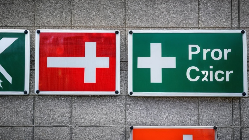 Photo medical emergency signs