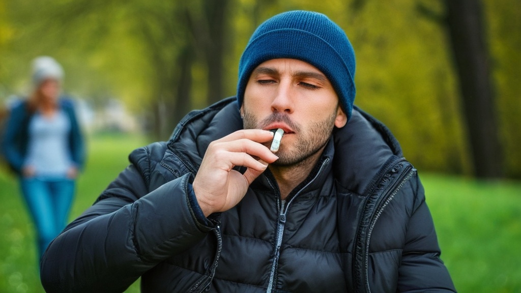 Photo quitting smoking