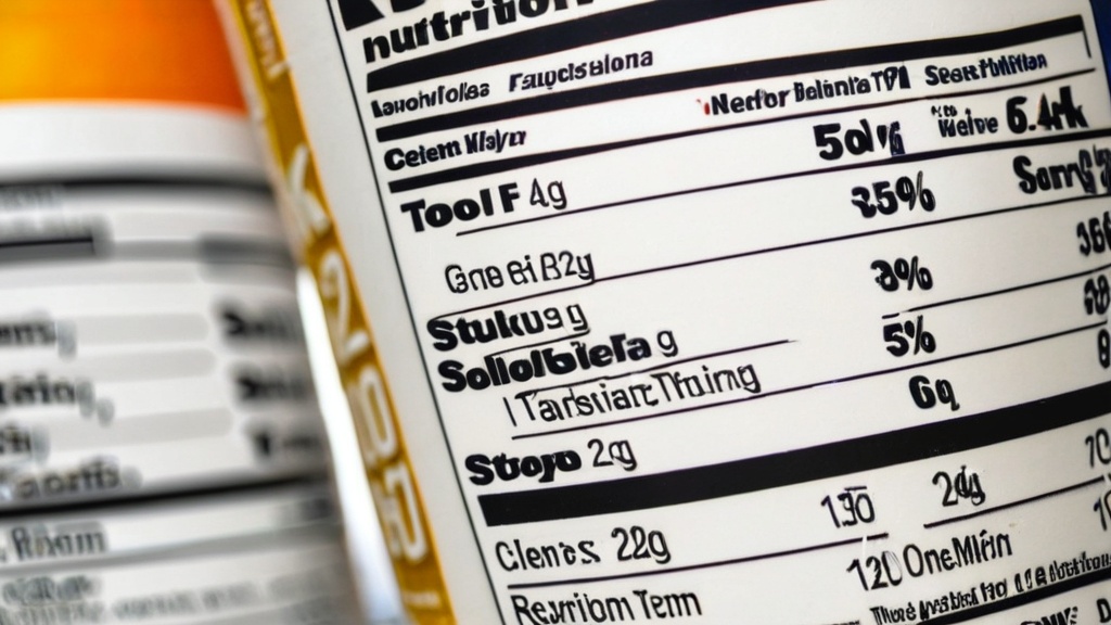 Photo nutrition labels